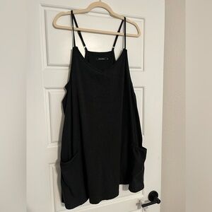 Dark Grey Athletic Sundress with Built In Shorts
